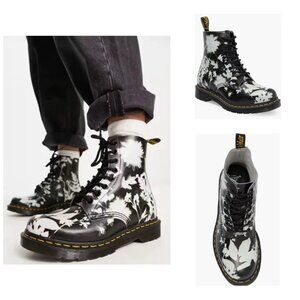 Dr. Martens 1460 Pascal Boots Women's 6 Multi Phantom Floral Lace Up Combat NIB